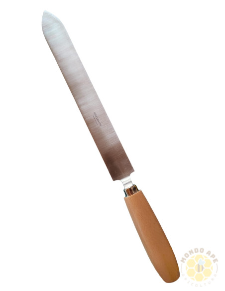 COLTELLO LAMA LISCIA 28 CM IN ACCIAIO INOX MANICO FAGGIO MADE IN ITALY | MONDO APE