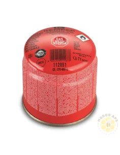 CARTUCCIA GAS BUTANO 190G CON STOP GAS SYSTEM FORO UNIVERSALE | MONDO APE