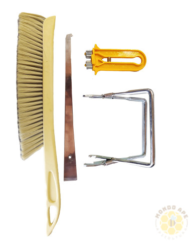 KIT COMPLETO ATTREZZI APICOLTORE CON ZIGRINATORE | MONDO APE
