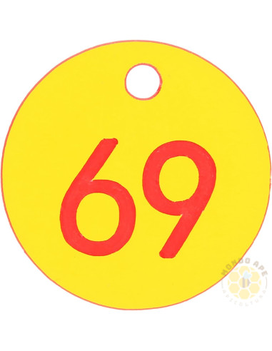 NUMERI PER ALVEARI BOLLINI NUMERATI DA 1 A 100