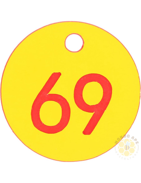 NUMERI PER ALVEARI BOLLINI NUMERATI DA 1 A 100