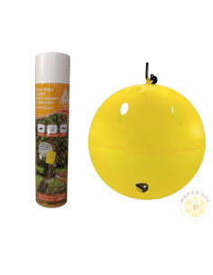 SFERA TRAP E COLLA SPRAY ECOTRAPPOLA PER VESPA VELUTINA