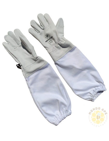 Guanti in pelle bianchi da apicoltura – Mondo Ape | Taglie 6-11