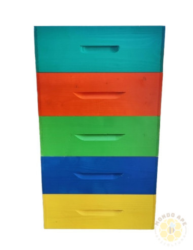 KIT 5 MELARI VERNICIATI E 45 TELAINI CON FILO PER ARNIE 10 FAVI | MONDO APE