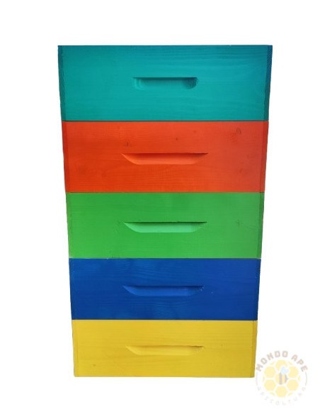 KIT 5 MELARI VERNICIATI E 45 TELAINI CON FILO PER ARNIE 10 FAVI | MONDO APE