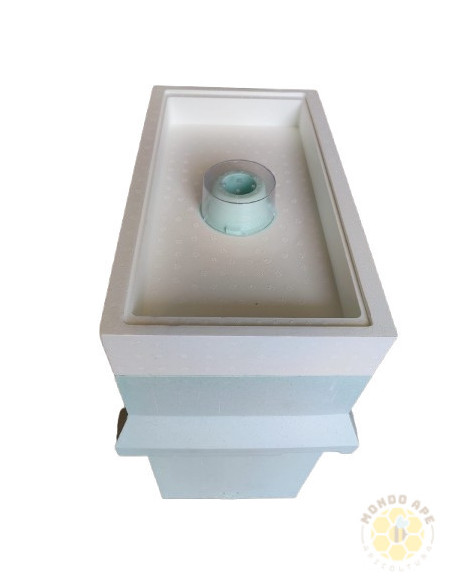 ARNIA IN POLISTIROLO COMPLETA DI COPERCHIO NUTRITORE E MELARIO