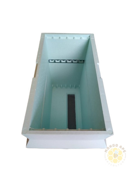 KIT ARNIA IN POLISTIROLO COMPLETA CON MELARIO NUTRITORE E COPERCHIO LAMIERA | MONDO APE