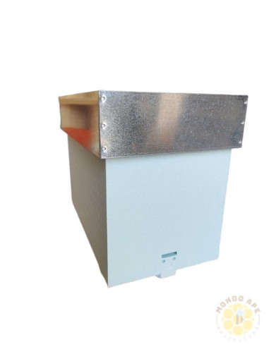 KIT ARNIA IN POLISTIROLO COMPLETA CON MELARIO NUTRITORE E COPERCHIO LAMIERA | MONDO APE