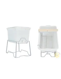 VASCA PER DISOPERCOLARE IN PLASTICA CON RUBINETTO E SUPPORTO 63X46X39 | MONDO APE