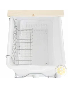 VASCA PER DISOPERCOLARE IN PLASTICA CON RUBINETTO E SUPPORTO 63X46X39 | MONDO APE 2