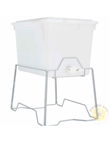 Vasca disopercolatrice in plastica con coperchio e rubinetto