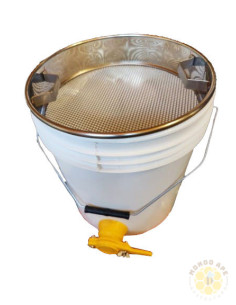 FILTRO CON IN ACCIAIO INOX CON MANIGLIE PER SECCHIO DA 25 KG