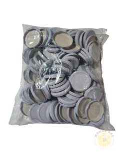 100 CAPSULE Ø 63 BIANCHE PER VASETTI MIELE 250G CON FLIP SOTTOVUOTO | MONDO APE