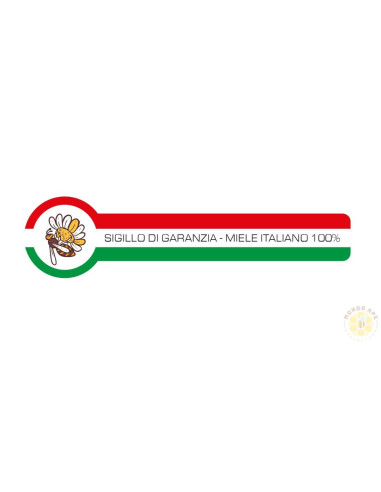 SIGILLO DI GARANZIA TRICOLORE MIELE ITALIANO PER VASETTO MIELE GRANDE 