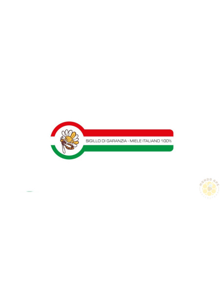 SIGILLO DI GARANZIA TRICOLORE MIELE ITALIANO PER VASETTO MIELE PICCOLO 