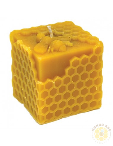 STAMPO PER CANDELA IN SILICONE CUBO CON CELLE 