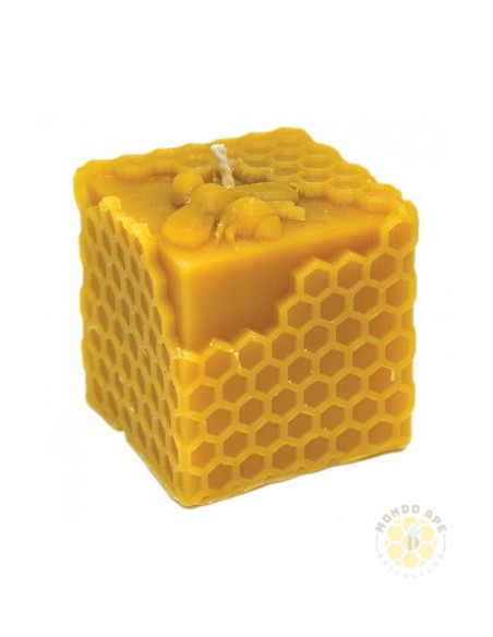 STAMPO PER CANDELA IN SILICONE CUBO CON CELLE 