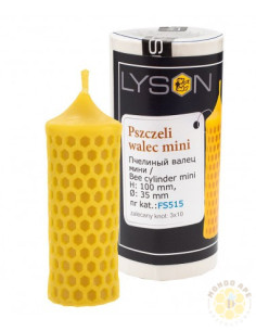 STAMPO PER CANDELA IN SILICONE PICCOLO CILINDRO CON CELLE