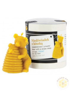 STAMPO PER CANDELA IN SILICONE ORSO CON BUGNO D API