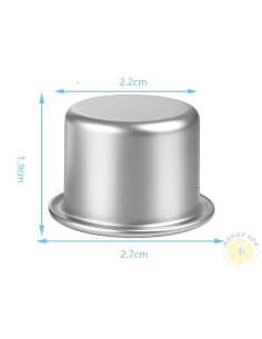 PORTA CANDELA IN ALLUMINO 10 PEZZI 2