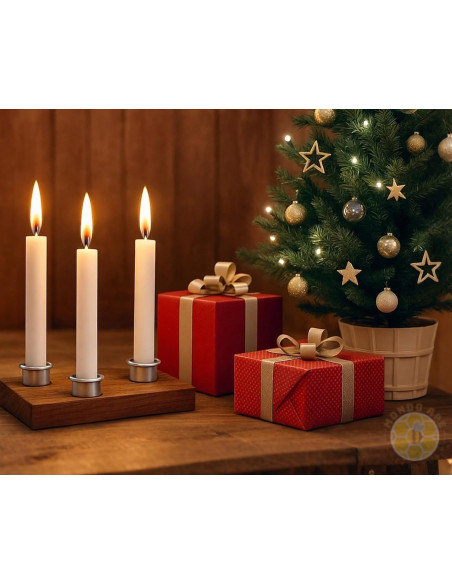 PORTA CANDELA IN ALLUMINO 10 PEZZI