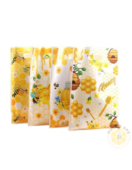SACCHETTO REGALO A TEMA API MIELE PER VASETTO 25x16 cm 50 SACCHETTI