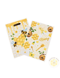 50 SACCHETTI REGALO A TEMA API MIELE 25x16 cm 2