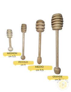 Servimiele antigoccia in legno piccolo da 9cm 2