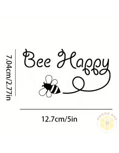 ADESIVO IN VINILE BEE HAPPY