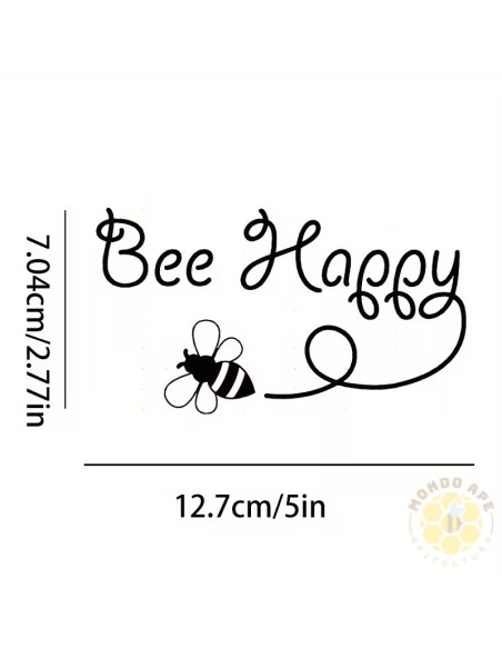 ADESIVO IN VINILE BEE HAPPY