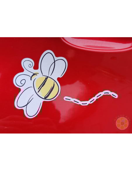 ADESIVO APE IN VINILE 14X9 CM PER AUTO | MONDO APE