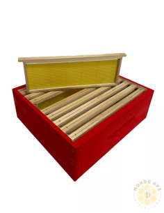 MELARIO PER ARNIE A 10 FAVI COMPLETO DI 9 TELAINI CON CERA APPLICATA