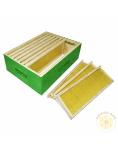 MELARIO PER ARNIE A 10 FAVI COMPLETO DI 9 TELAINI CON CERA APPLICATA 2