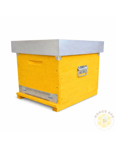 Arnia Cubo 10 favi Dadant Blatt Verniciata senza Melario con fondo antivarroa