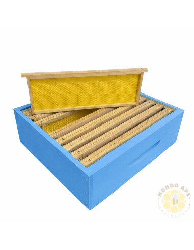 MELARIO PER ARNIA A 10 FAVI COMPLETO DI 9 TELAINI CON FOGLIO CEREO | MONDO APE