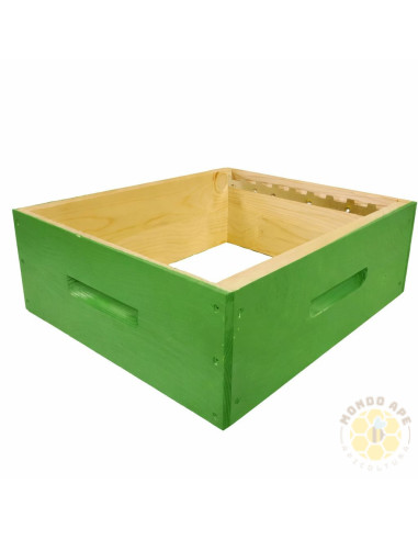 Melario verniciato con distanziatore a 9 tacche e maniglie altezza 17cm