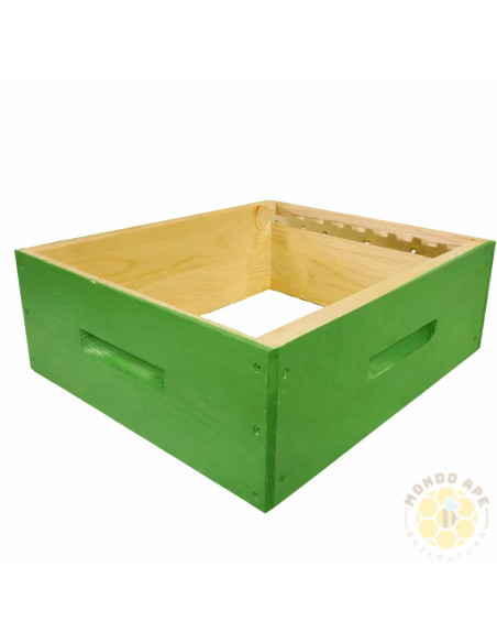 Melario verniciato con distanziatore a 9 tacche e maniglie altezza 17cm