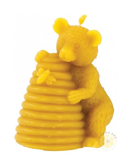 STAMPO PER CANDELA IN SILICONE ORSO CON BUGNO D API