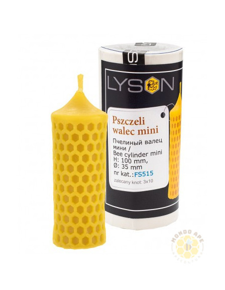 STAMPO PER CANDELA IN SILICONE PICCOLO CILINDRO CON CELLE