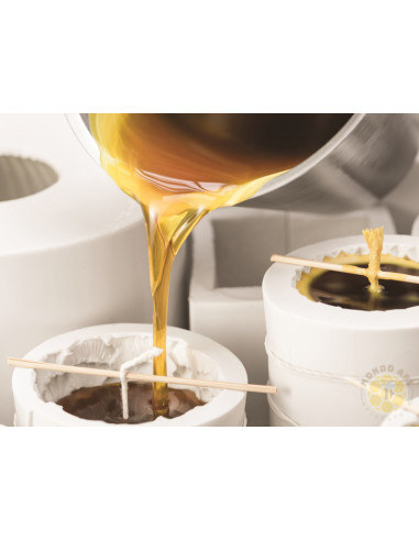 STAMPO PER CANDELA IN SILICONE PICCOLO CILINDRO CON CELLE