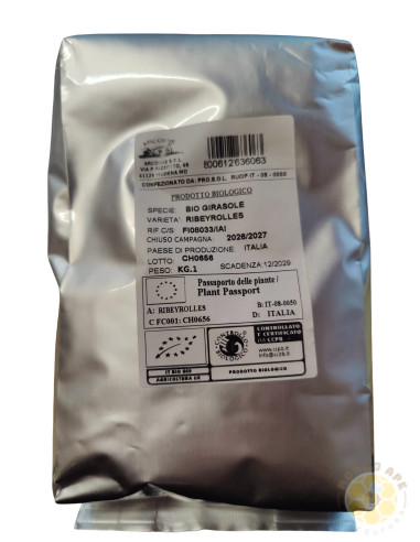 GIRASOLE BIO SEMI DI PIANTA MELLIFERA CONFEZIONE DA 1 KG