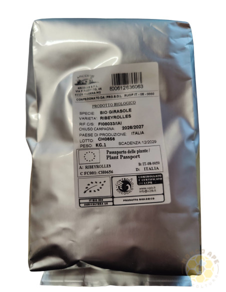 GIRASOLE BIO SEMI DI PIANTA MELLIFERA CONFEZIONE DA 1 KG