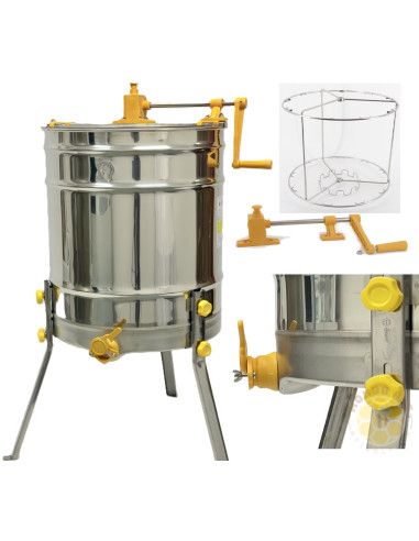 Smelatore inox radiale - manuale - per 9 favi