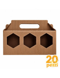 SCATOLA PER 3 VASETTI DA 250 GRAMMI 20 PEZZI