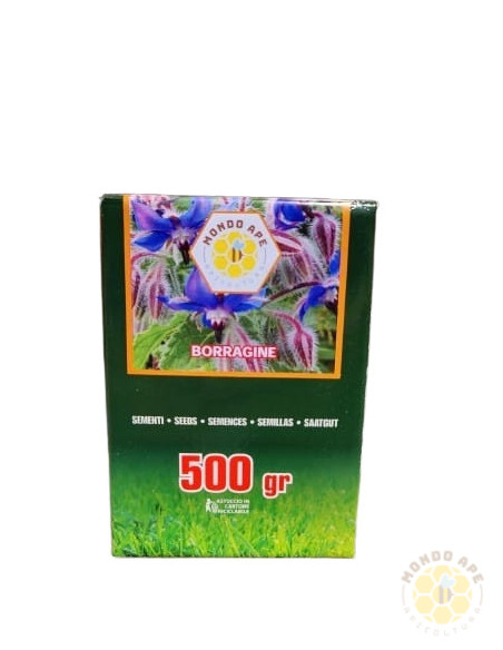 SEMENTI DI BORRAGINE BORAGO OFFICINALIS 500 G PIANTA MELLIFERA PER API | MONDO APE