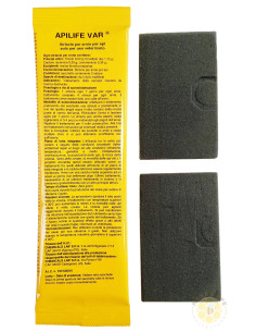 APILIFE VAR 10 BUSTE (2 BARRETTE) STRISCE NATURALI VARROA | MONDO APE 2