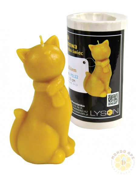STAMPO PER CANDELA IN SILICONE GATTO CON SCIARPA
