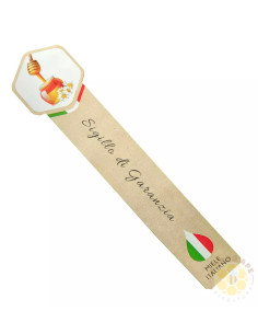 SIGILLO DI GARANZIA PER VASETTO DA MIELE 10x1 5 cm 1000 ETICHETTE