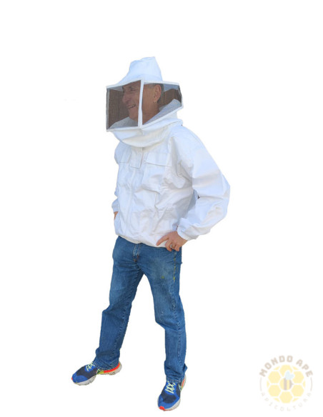 CAMICIOTTO IN COTONE CON MASCHERA QUADRATA A RETE METALLICA | MONDO APE