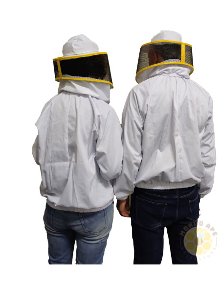 CAMICIOTTO A SALSICCIOTTO IN COTONE CON MASCHERA ROTONDA A RETE METALLICA | MONDO APE